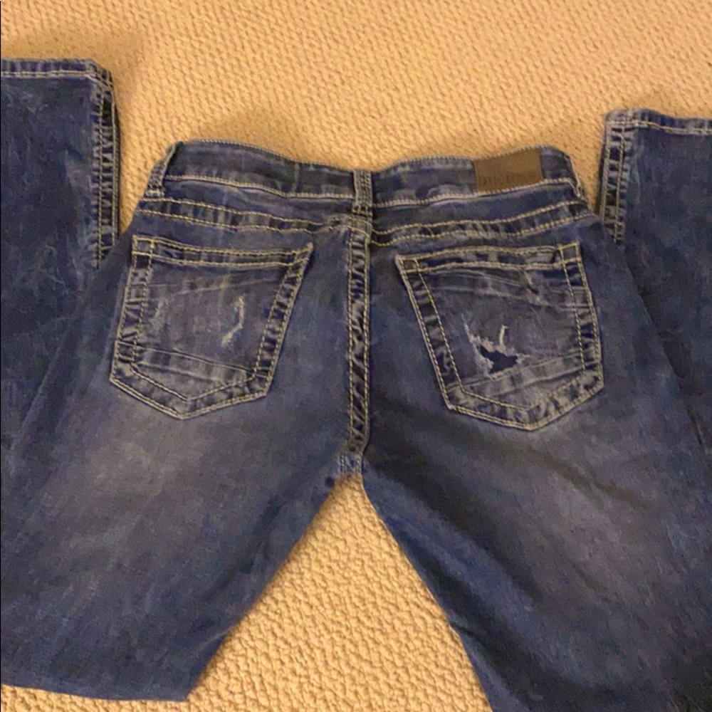 BKE Stella size 28R straight leg dk wash very soft